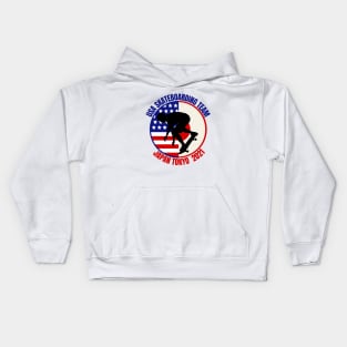 Usa Skateboarding Team Kids Hoodie